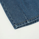 ディープタックポイントバミューダパンツ / deep tuck point denim bermuda shorts - BLUE