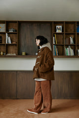 ハーフダッフルコート/unisex half duffle coat camel