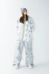 BEARRABBIT カラーフリースシャツ / BSR2223FWJK106 BEARRABBIT COLLAR FLEECE SHIRT WHITE