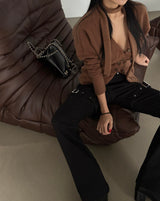 muffler set line cardigan