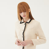 CROPPED TWEED JACKET (IVORY) (6579704594550)