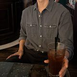 ツーポケットオーバーサイズデニムシャツ
