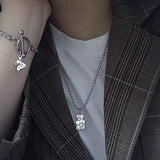 Luv bear necklace (6657690501238)