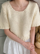 アイレットリボンパールネックレス / [925silver] Eyelet ribbon pearl necklace