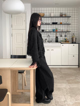 Pake Point Silver No Collar Tweed Jacket
