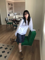 ビーライクバミューダデニムパンツ