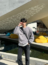 レイヴセミオーバーバルーンスウェットシャツ / Rave Semi-Over Balloon Sweatshirt (8 colors)