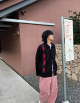 アーガイルカーディガン / Argyle cardigan