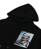 スペースグラフィック_フードスウェットシャツ/ Space_Graphic Hooded Sweatshirt BLACK (6613180743798)