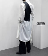 レイヤードレザーベスト / NB Layered Leather Vest