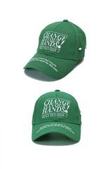 チェンジイズインアワーハンズキャンピングキャップ/CHANGE IS IN OUR HANDS CAMPAIGN CAP_GREEN