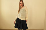 ガーデンルースVネックニット *Ivory