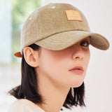 VA Square Pigment Label Ball Cap / Deep Green