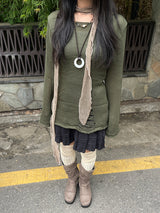 サマービンテージダメージロングニット / Summer Vintage Damage Long Knit