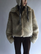 Eco fur jacket