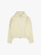 WINTER TWIST KNIT ZIP-UP