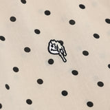 オーバーフィットドットプリントシャツ/OVERFIT DOT PRINT SHIRT-BEIGE