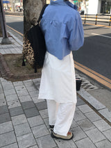 ルーズクロップシャツ