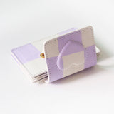 シェイプオブウォレット / 'shape of' wallet - purple check