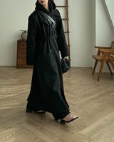 Trench wool coat