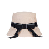 Ribbon paper bucket hat Pink
