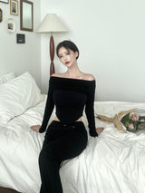 912. ツーウェイオフコルセットTシャツ / 912. two-way off corset T (3color)