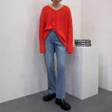 SKハッチVネックニット/SK Hacchi V-neck Knitwear (5 colors)