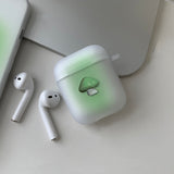 グリーン - カラー マッシュルーム AirPods ケース_マット