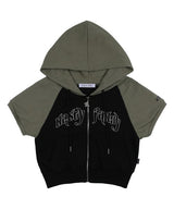 [NF] ZEST STITCH HOOD ZIP-UP (BLACK)_F23QB461