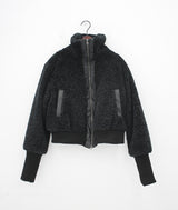 ブックルクロップハイネックジャケット/Bookle Crop High Neck Jacket (2color)