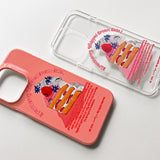 ストロベリーホイップクリームケーキ スマートフォンケース/Strawberry Whipped Cream Cake (Galaxy) Glossy Hard Case