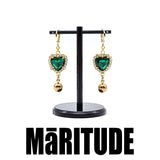エメレードハートピアス / EMERAID HEART EARRINGS