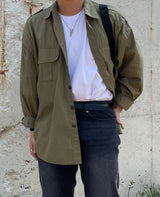 ピーチオーバーフィットシャツ/ポケットシャツ/PEACH OVERFIT TWO POCKET SHIRTS(3COLOR)