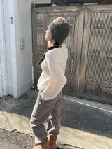 Chestnut latte wide pants