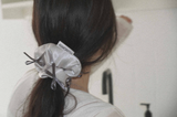 SIVER RIBBON SCRUNCHIE