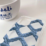 CROCHET NET PHONE CASE_BLUE