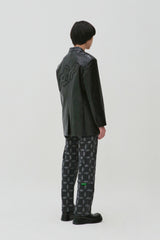 フリップクラックレザーブレザー / FLIP Crack Leather Blazer_Black (6678754295926)