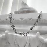 10mm トローン リンク ネックレス / [BLESSEDBULLET]10mm thron link  necklace_vintage silver