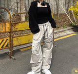 マルチポケットジッパーストリングカーゴパンツ / multi-pocket zipper string cargo pants