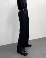 FLベルトサイドバンディングワイドスラックス/FL Belted Side Banding Wide Slacks (4 colors)