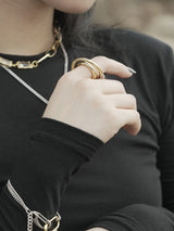 no.45リング / no.45 ring gold (#11 size)