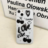 ラッキーブラックチェリーフォーンケース / Lucky black cherry phone case
