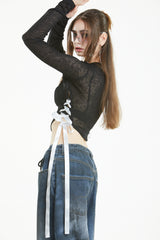 サイドリボンTシャツ / SIDE RIBBON T-SHIRT