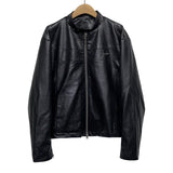[MADE] Oubly leather racer jacket (2 color)