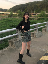 ミリタリーカーゴミニスカート