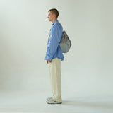 3-Way 2-Pocket Drawstring Bag (Silver)