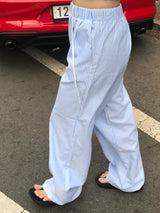 ウォーターフォールストライプパンツ