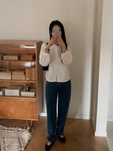 Winter Denim Straight Pants