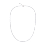 SILVER TIP CLEAR BALL NECKLACE