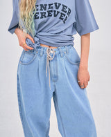 バギーデニムパンツ/MBSRCOPT101 MID90 BAGGY DENIM PANTS LIGHTBLUE